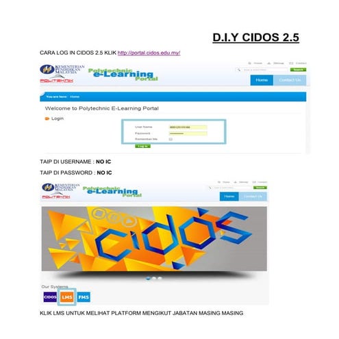 DIY CIDOS 2.5 PART 1 : CREATE COURSE PLATFORM