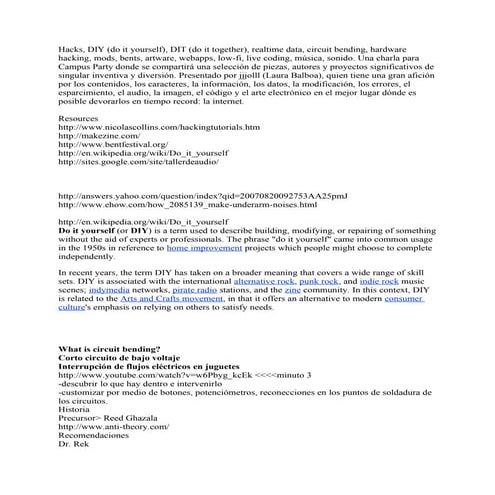 Di year  experimentación sonora