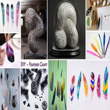 Diy feathers crafts