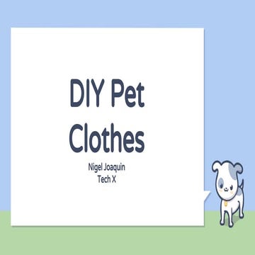 Diy pet clothes