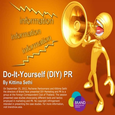 DIY PR  tips and tactics 20-Sept-12