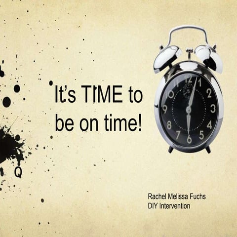 FUCHS RACHEL Diy timeliness