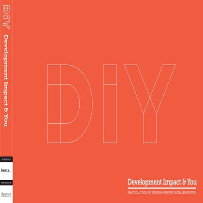 Development Impact & You: Practical Tools to Trigger & Support Social Innovation