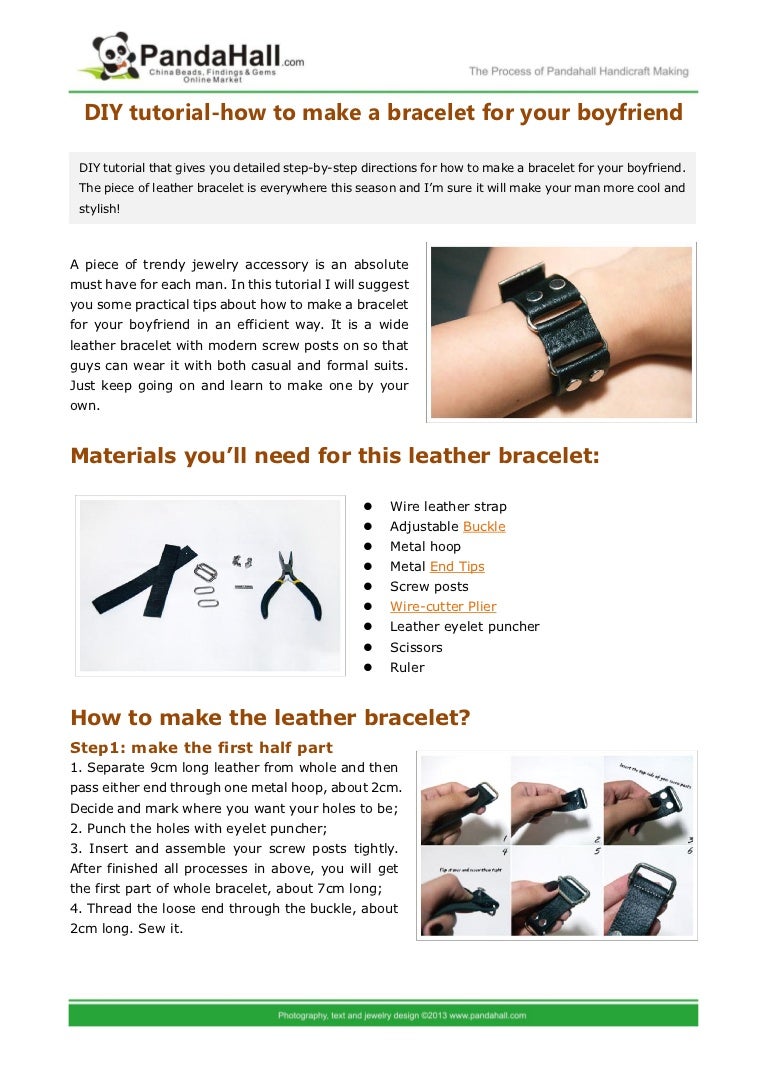 make a bracelet for your boyfriend