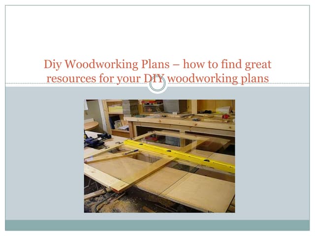 Woodworking plans &amp; projects