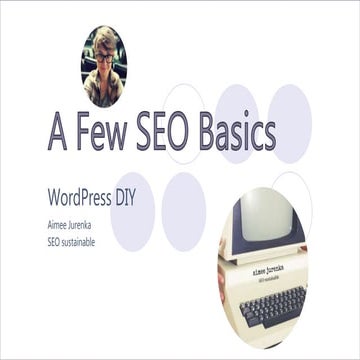 DIY WordPress SEO basics