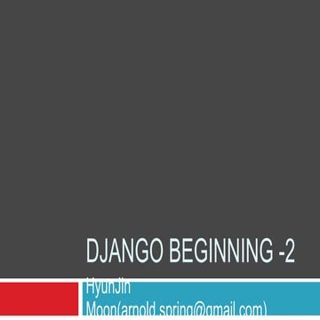Djang Beginning 2
