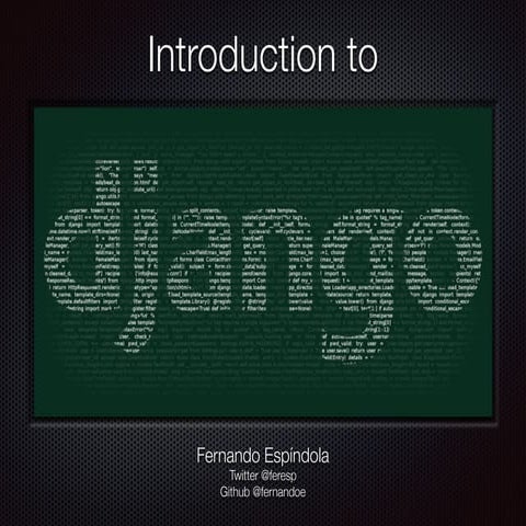 Introduction to Django | PPT