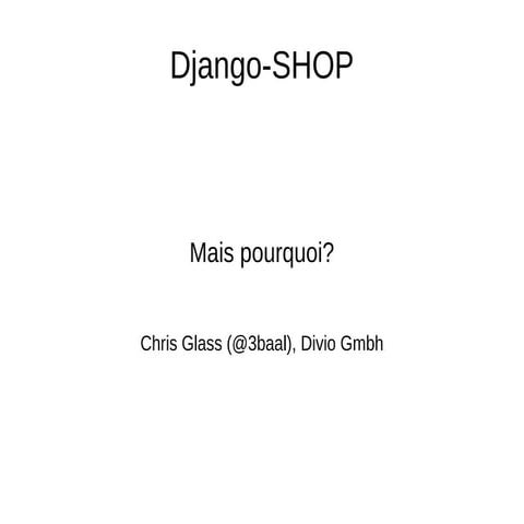Django shop