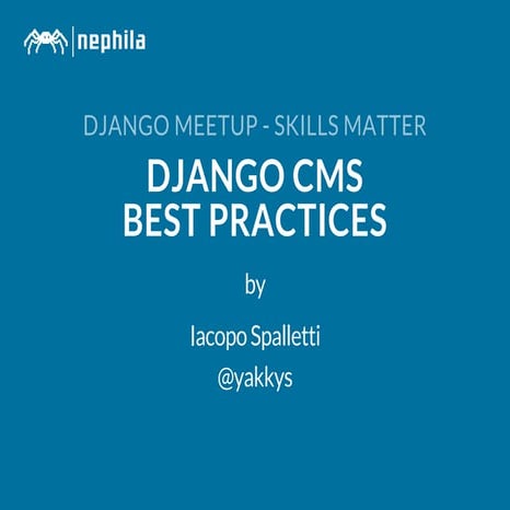 Django cms best practices | PDF