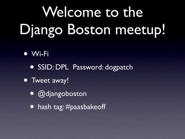 Django deployment with PaaS