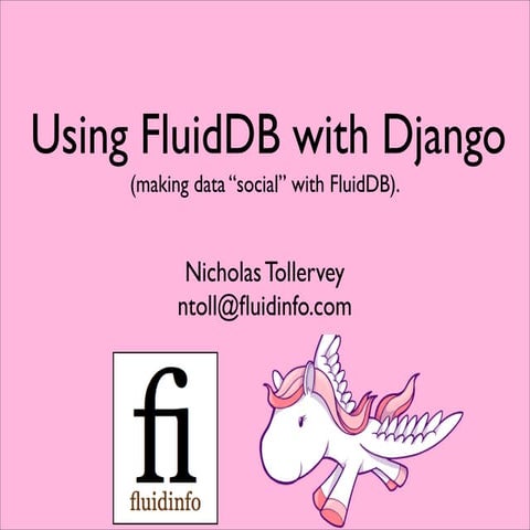 Using FluidDB with Django
