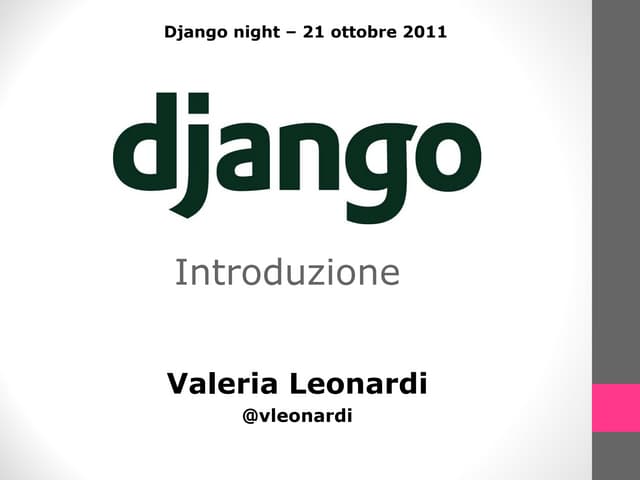 Django introduction