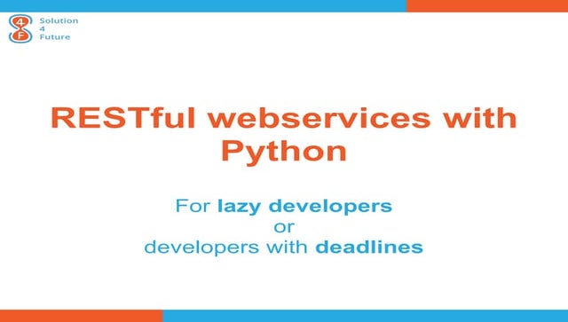 Python RESTful webservices with Python: Flask and Django solutions