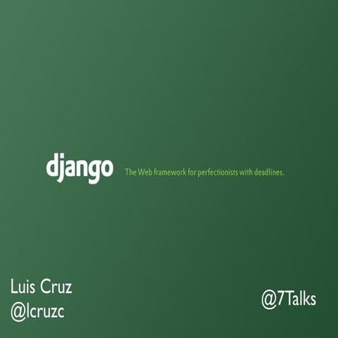 Introducción a DJango