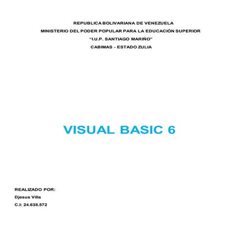 Djesus - Visual basic 