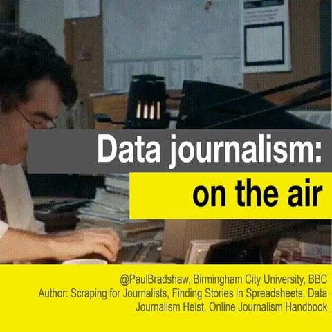 Data journalism on the air: 3 tips