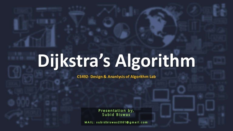 Dijkstra's algorithm presentation