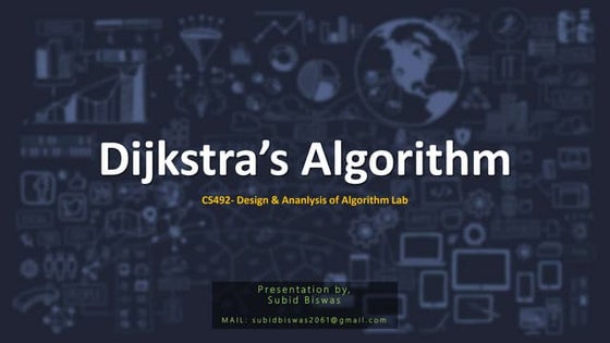 Dijkstra's algorithm presentation
