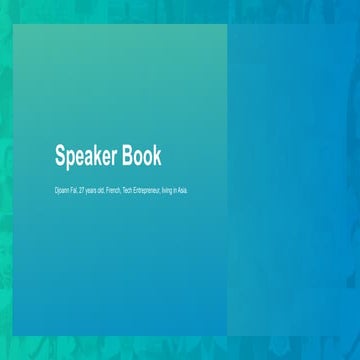 Djoann's media press kit & speaker book 2020