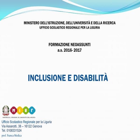 Lab.  Inclusione e Disabilità