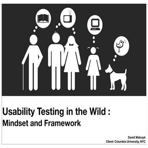 Usability in the Wild: Mindset and Framework