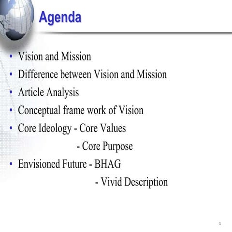 Building your company's vision | PPTX