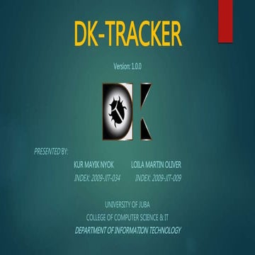 Dk tracker presentation