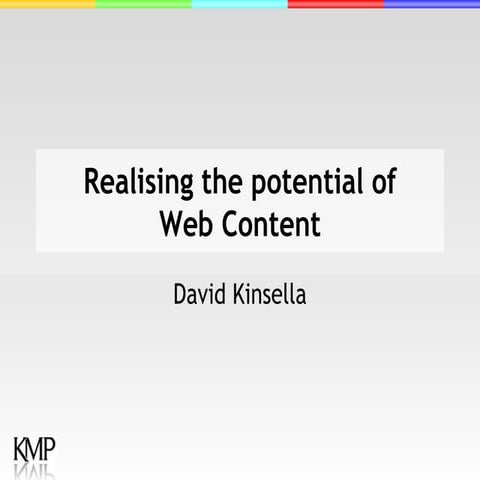 Dave Kinsella's WCS Presentation