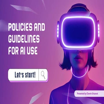 Developing _AI Guidelines. for writing pptx