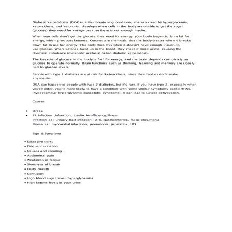 Diabetic ketoacidosis (DKA)