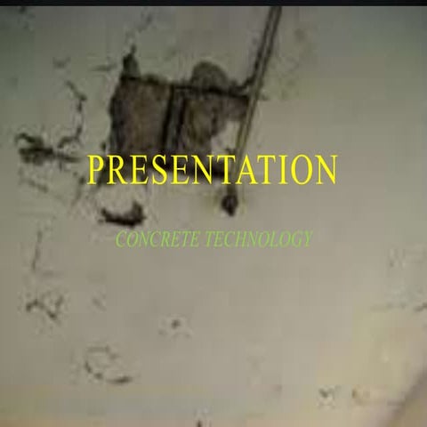 DEFECTS IN CONCRETE 