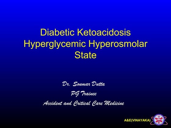 Hyperosmolar Hyperglycaemic State | PPTX | Diabetes | Diseases and ...