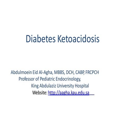 Dka management in children | PDF