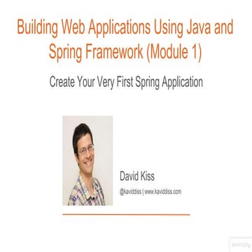 Building web applications with Java & Spring | PPTX
