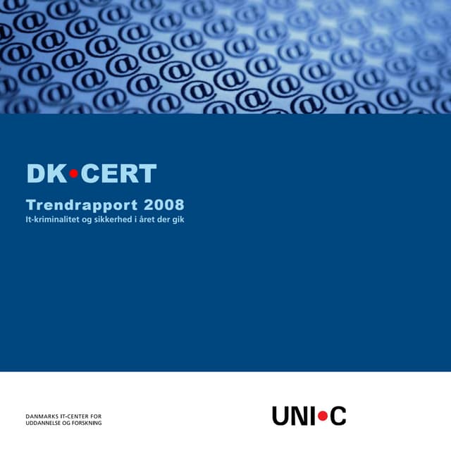 DK CERT Trendrapport 2008