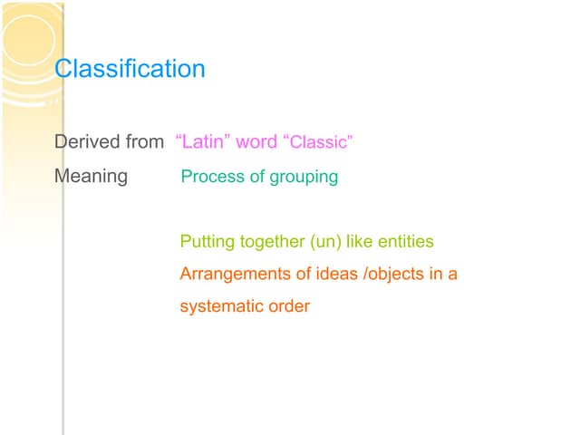 Library Classification