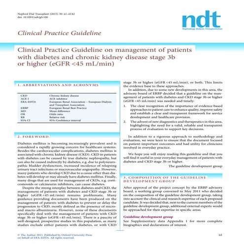 Clinical Practice Guideline on management of patients with diabetes and ...