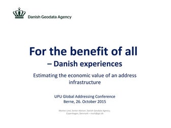 Address Infrastructure: For the benefit of all – Danish experiences