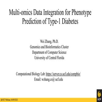 dkNET Webinar: Multi-Omics Data Integration for Phenotype Prediction of Type-...
