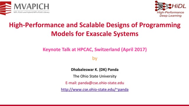 High-Performance and Scalable Designs of Programming Models for Exascale Systems