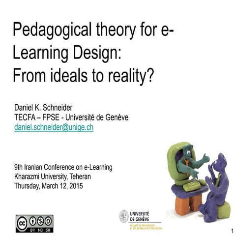 Pedagogical theory for e-Learning Design: From ideals to reality?