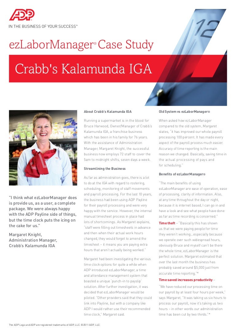 Adp Ez Login >> ezLabor Manager Case Study - Crabb's Kalamunda IGA Adp Ez Login >> ezLabor Manager Case Study - Crabb's Kalamunda IGA