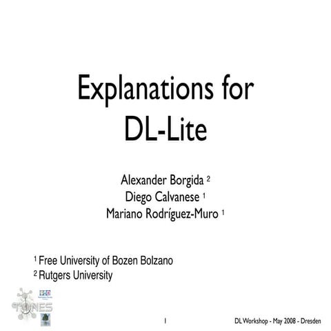 DL'12 dl-lite explanations