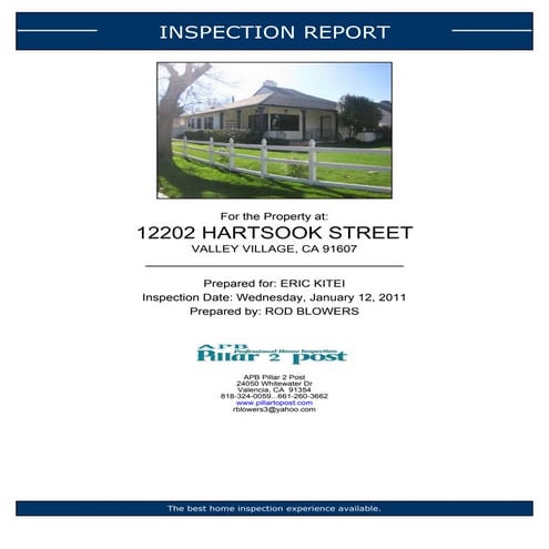 2012 sample report 50year old house | PDF
