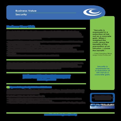 Dynamic Log Analysis™ Business Value Sheet
