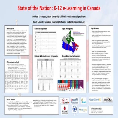DLAC 2019 - State Of The Nation: K-12 e-Learning In Canada