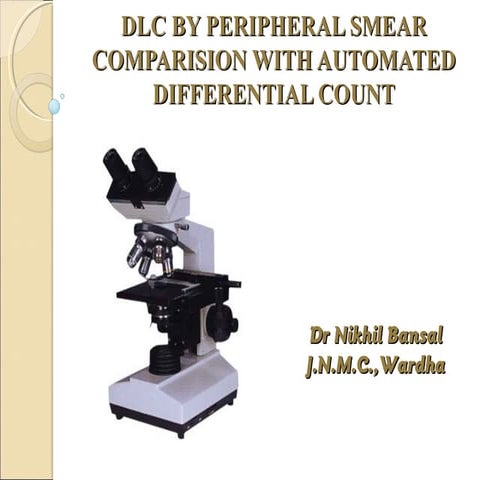 Dlc by peripheral smear comparison with automated differential