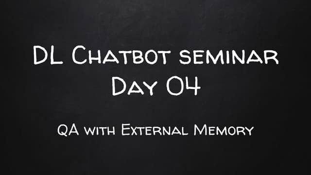 Deep Learning for Chatbot (4/4)