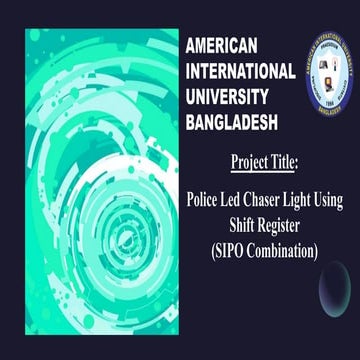 Police Led Chaser Light Using Shift Register (SIPO Combination)